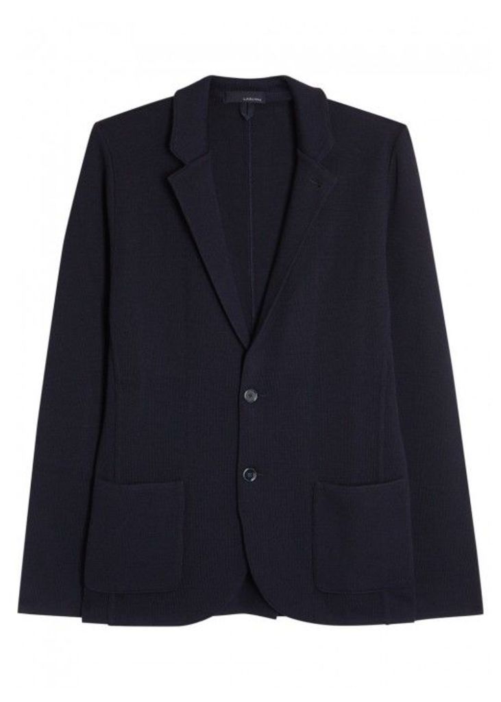 LARDINI Navy Wool Jacket - Size L