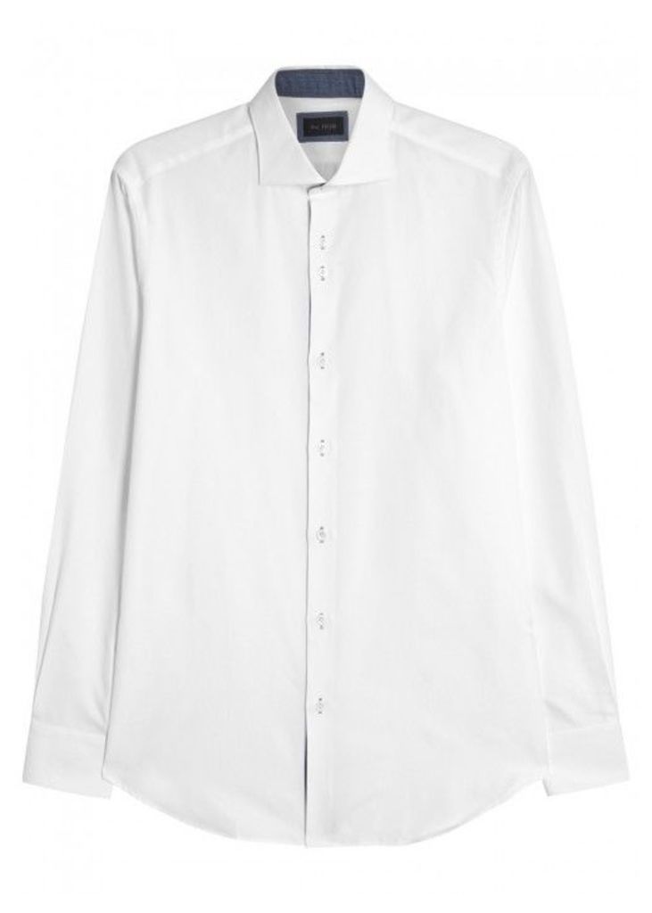 Pal Zileri White Cotton Shirt - Size 15