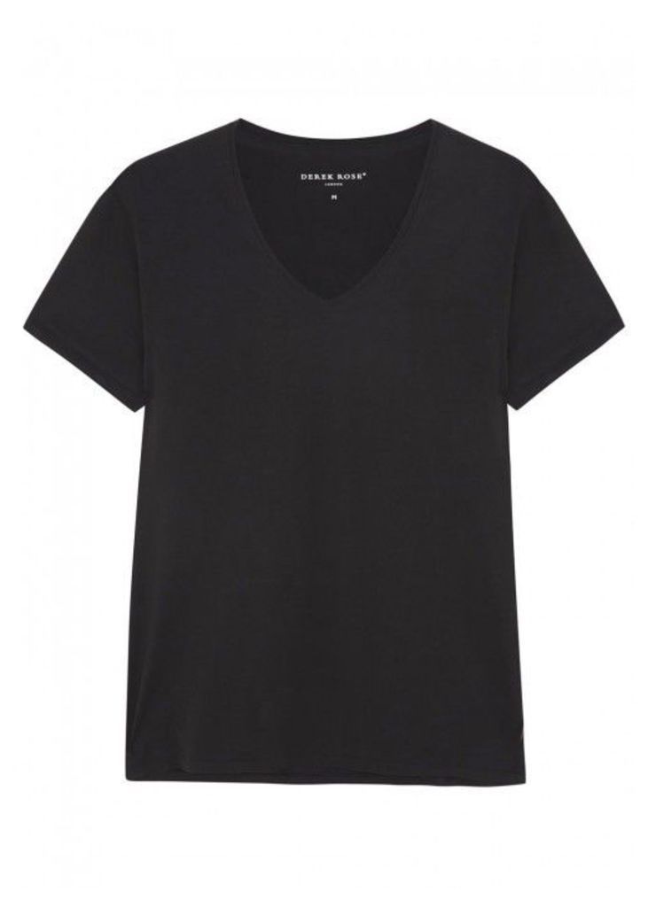 Derek Rose Jack Black Cotton Jersey T-shirt - Size M