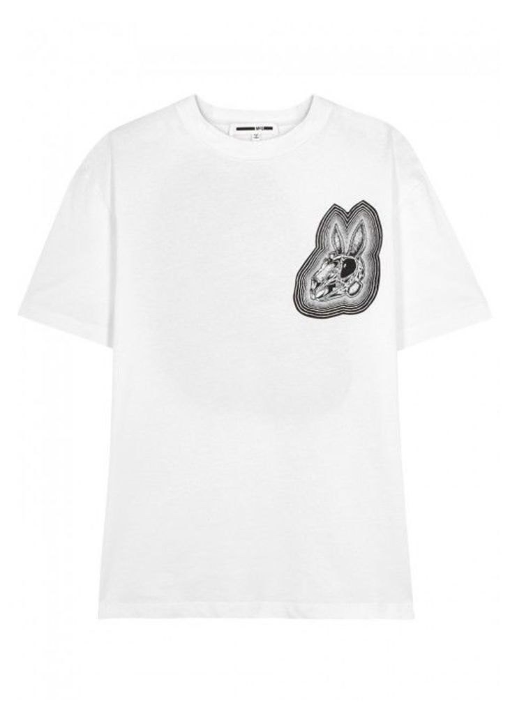 McQ Alexander McQueen Bunny Be Here Now Cotton T-shirt - Size L