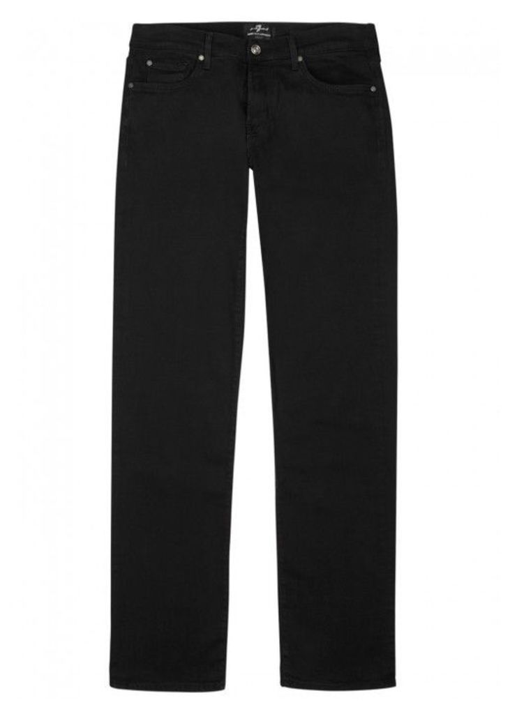 7 For All Mankind Standard Luxe Performance Black Jeans - Size W34