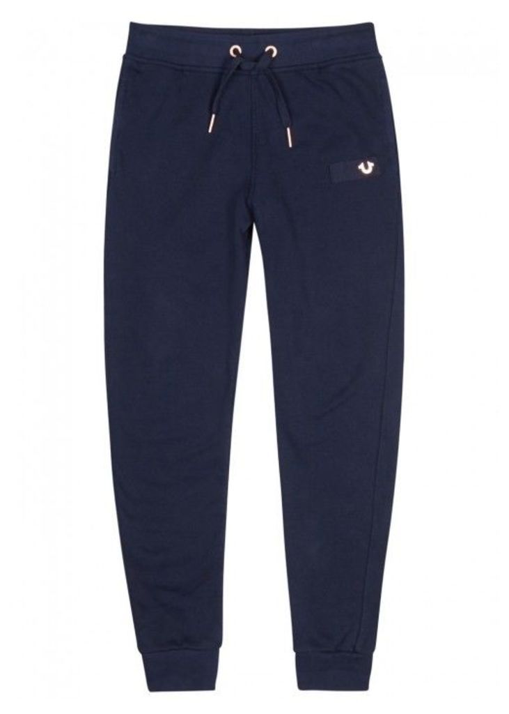 True Religion Navy Cotton Jogging Trousers - Size M