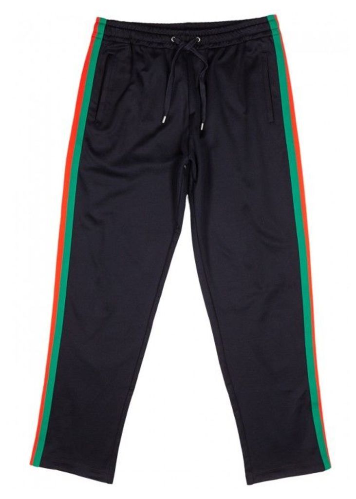 Gucci Midnight Blue Striped Jogging Trousers - Size L