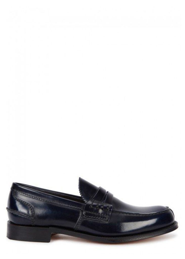 Church's Tunbridge Midnight Blue Leather Penny Loafers