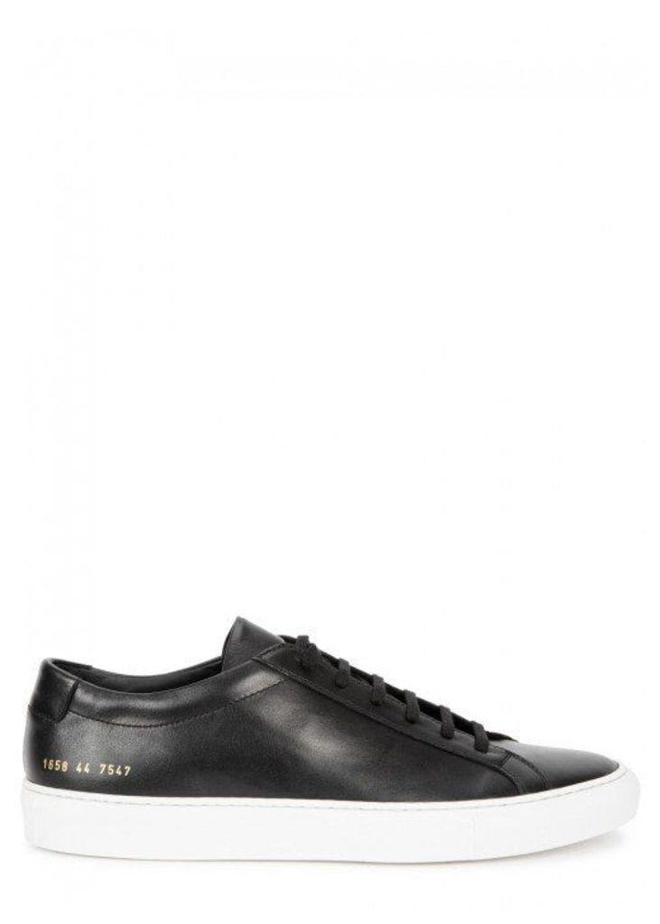 Common Projects Achilles Black Leather Trainers - Size 7