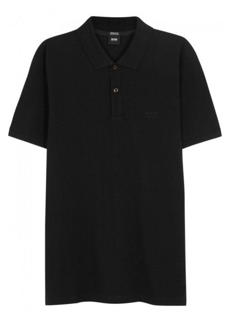 HUGO BOSS BLACK Pallas PiquÃ© Cotton Polo Shirt - Size S