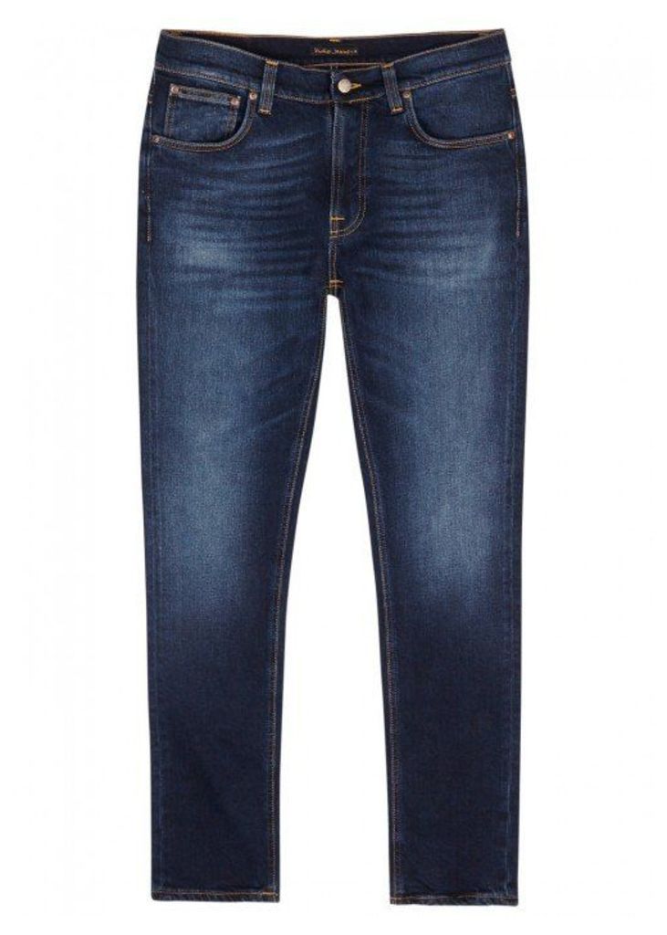 Nudie Jeans Lean Dean Indigo Slim-leg Jeans - Size W33/L32