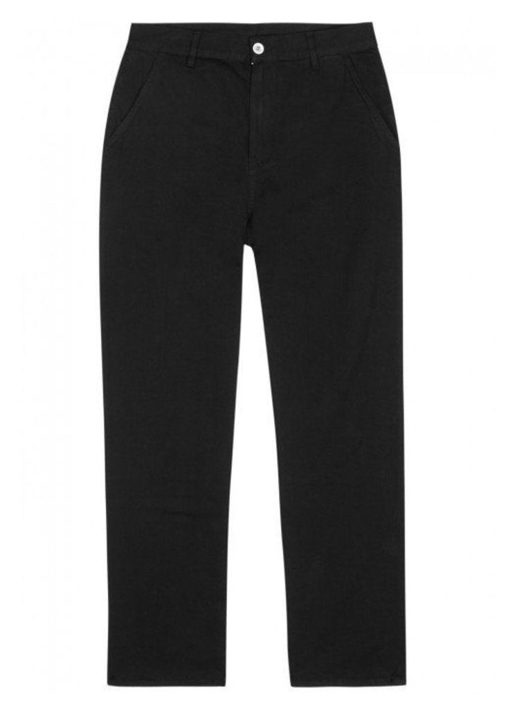 Our Legacy Black Overdyed Cotton Chinos - Size L