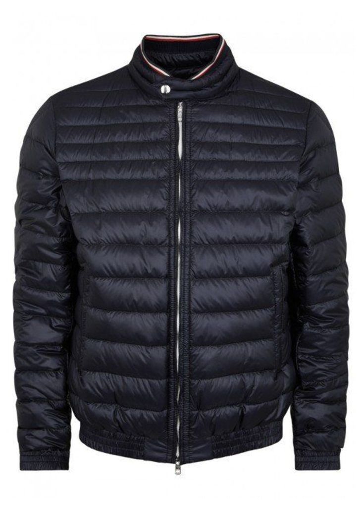 Moncler Garin Navy Quilted Shell Jacket - Size 6