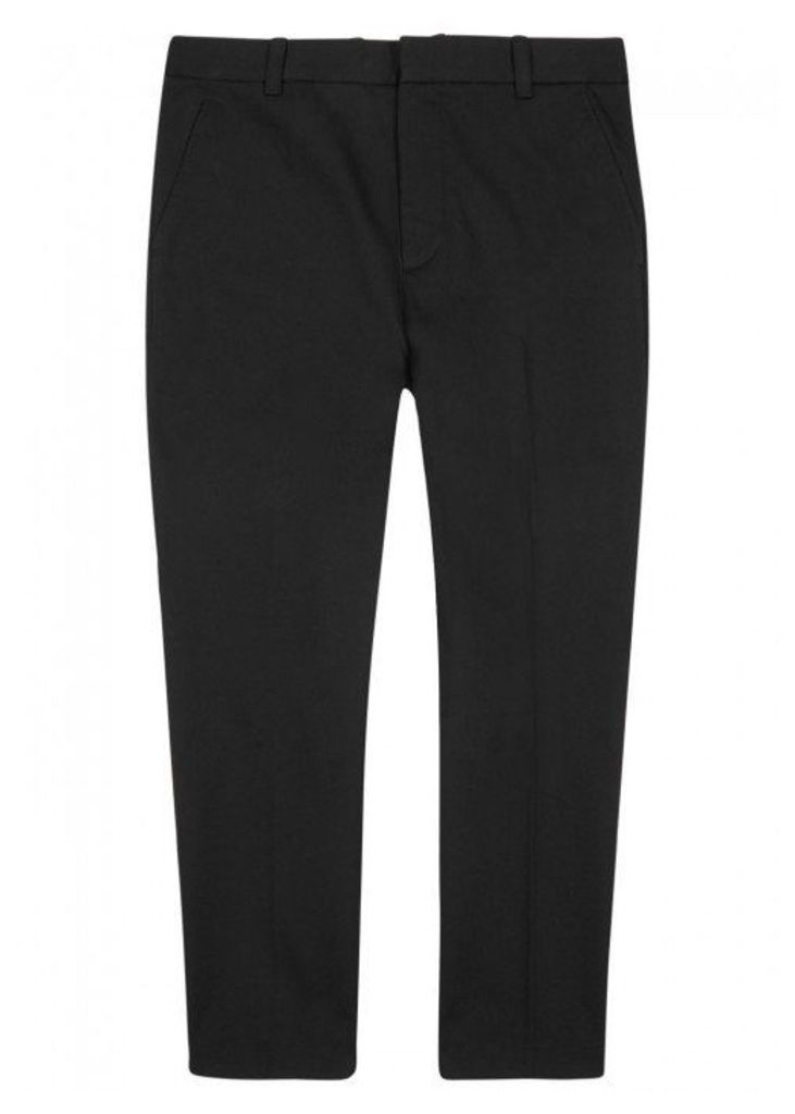 3.1 Phillip Lim Black Cotton Blend Twill Trousers - Size W32
