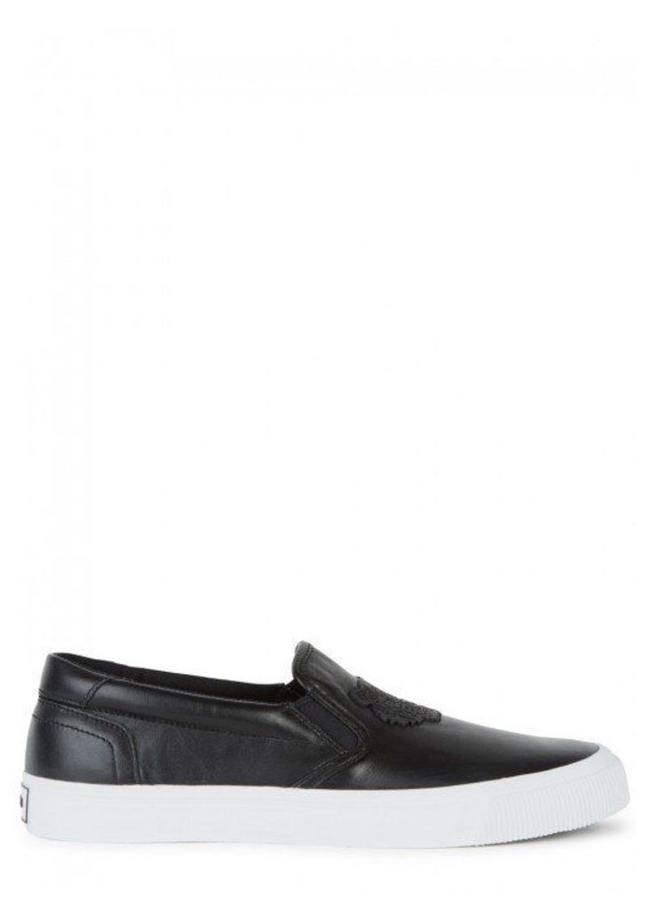 KENZO Black Tiger Leather Skate Shoes - Size 9