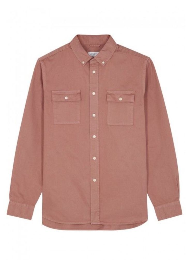 Saturdays NYC Angus Cotton Oxford Shirt - Size XL