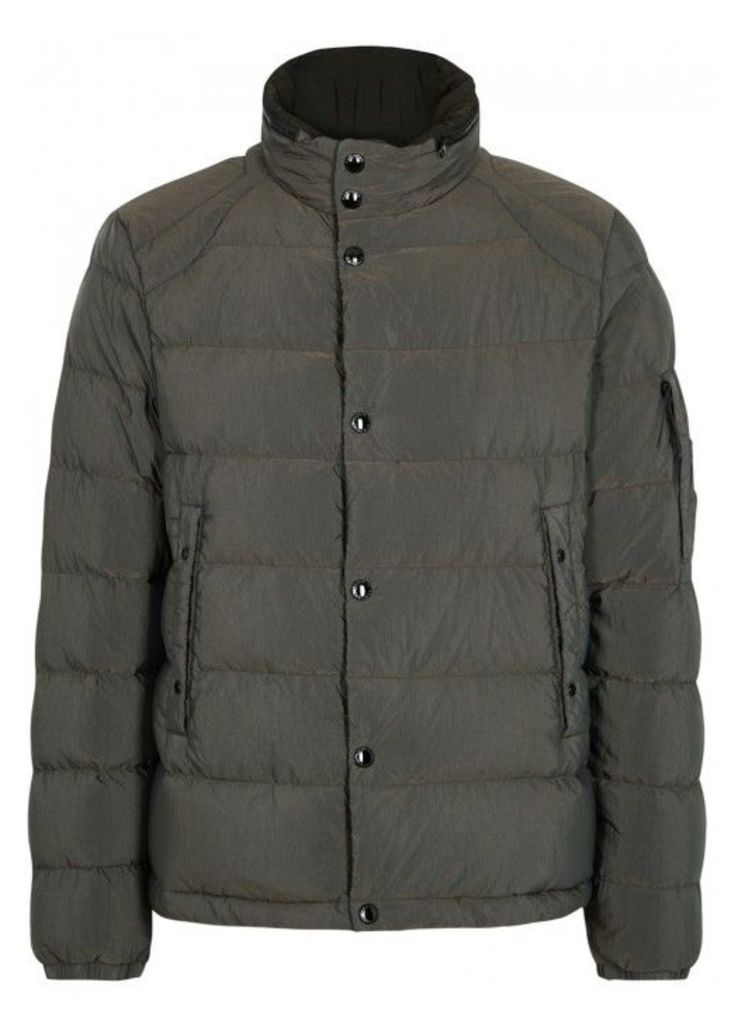 C.P. Company Dark Grey Quilted Shell Jacket - Size 42