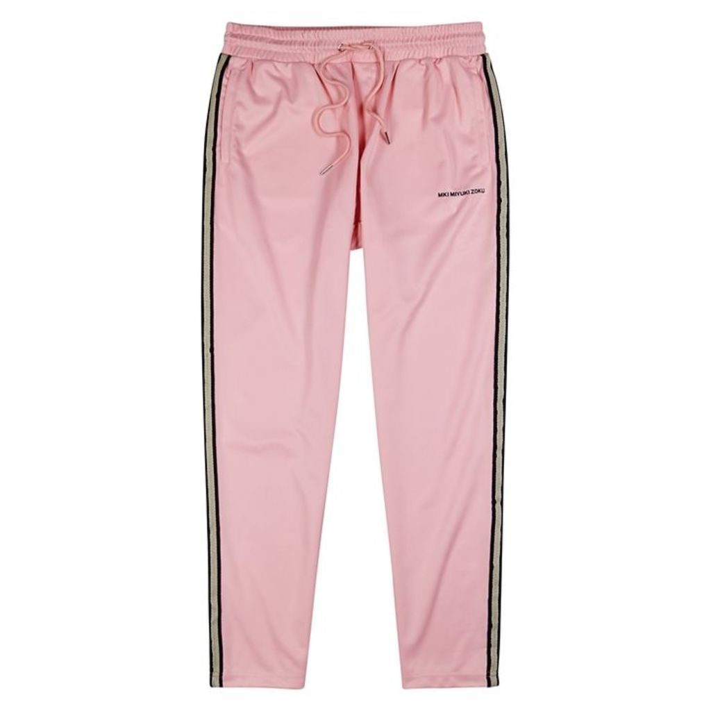 Mki Miyuki Zoku Pink Striped Jersey Sweatpants