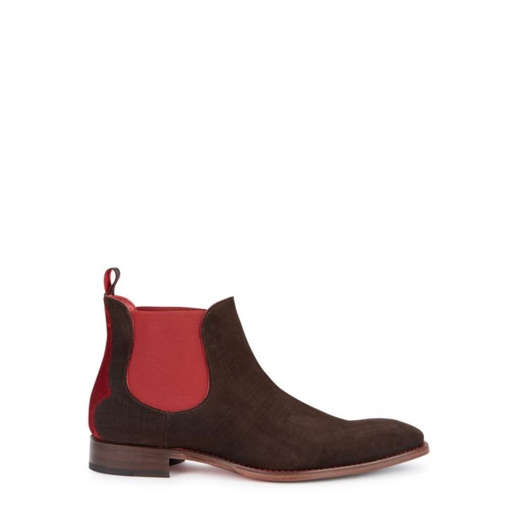 Jeffery West Horrorshow Brown Suede Chelsea Boots
