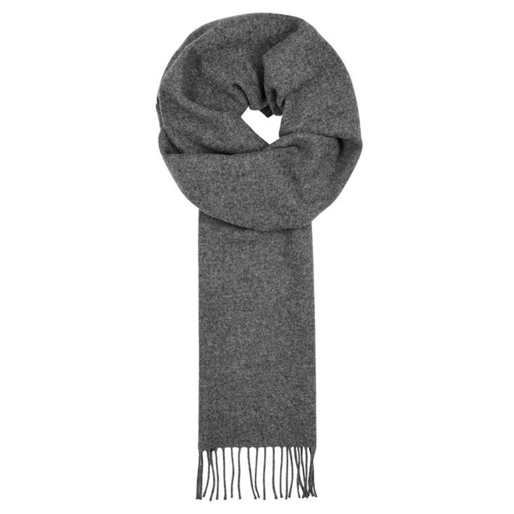Norse Projects X Johnstons Grey Wool Scarf