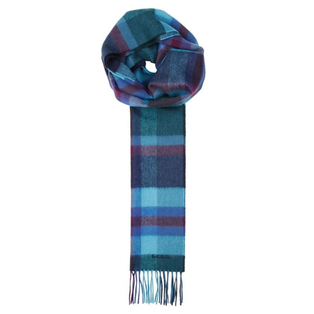 Paul Smith Checked Cashmere Scarf