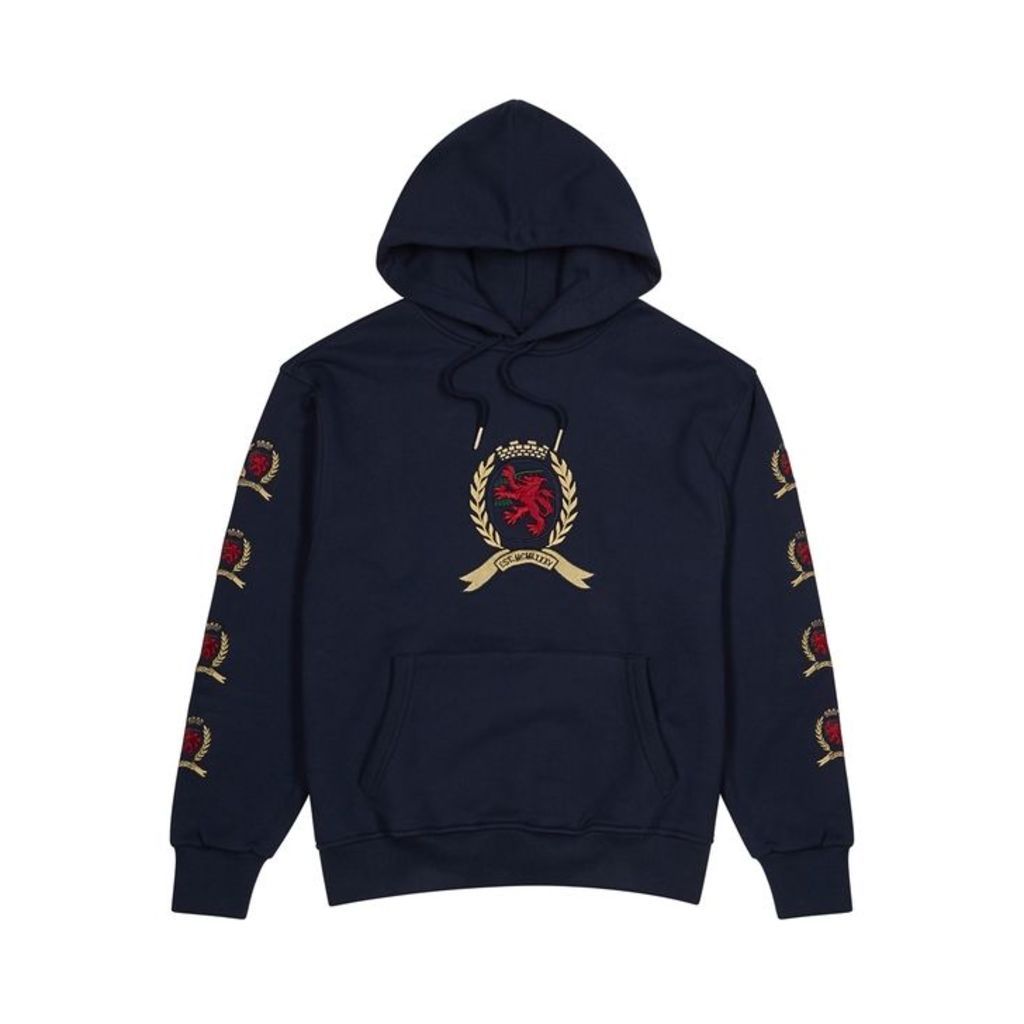 Tommy Jeans Logo-embroidered Hooded Cotton Sweatshirt