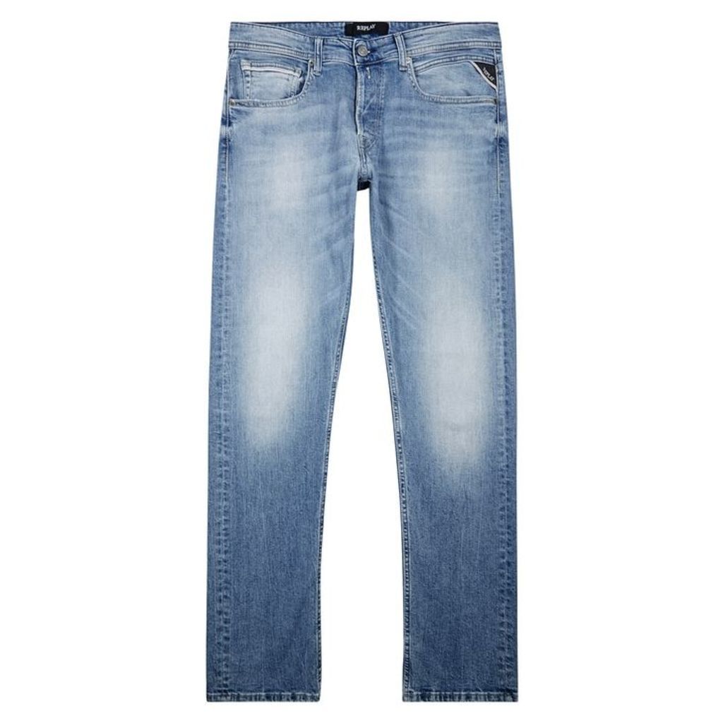 Replay Grover Blue Straight-leg Jeans