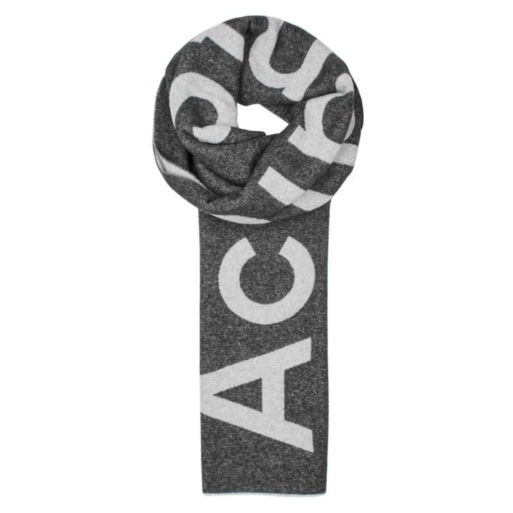 Acne Studios Toronto Logo-intarsia Wool Blend Scarf