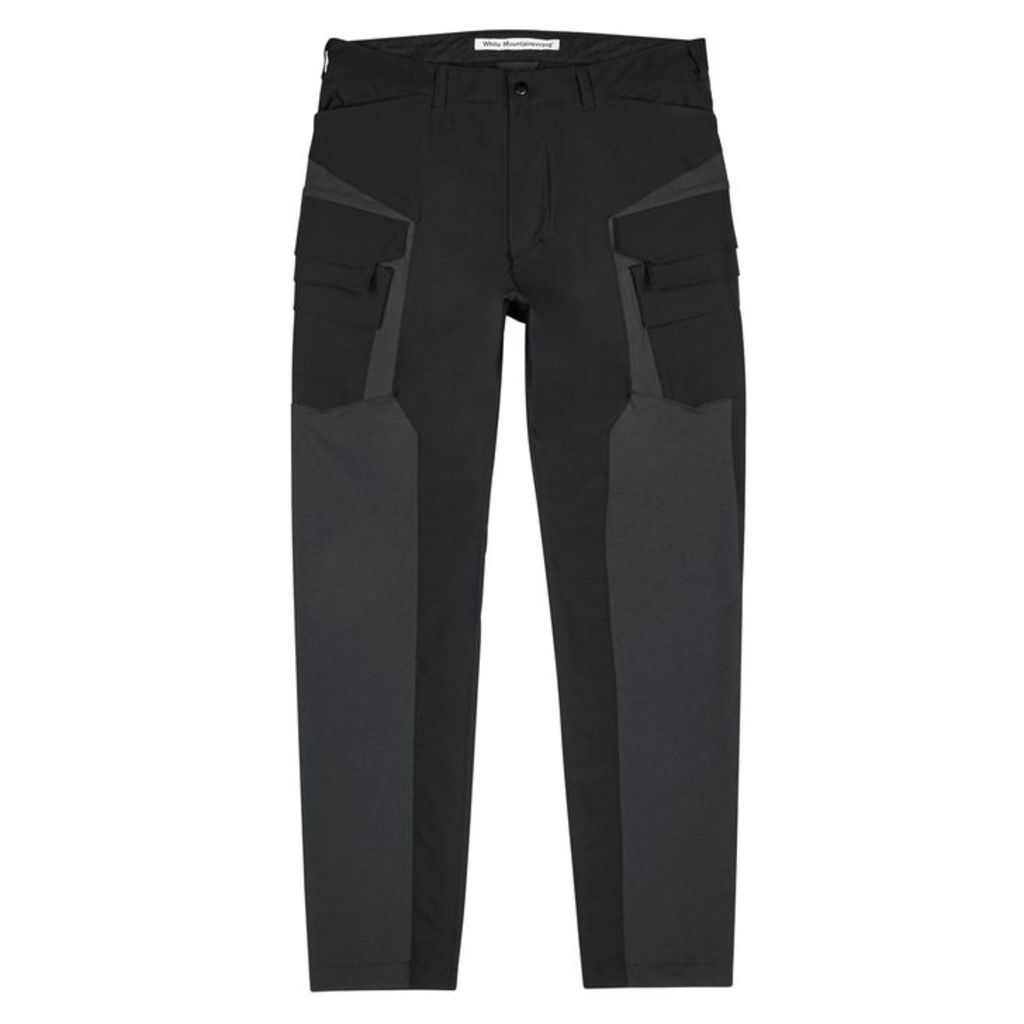White Mountaineering Black Shell Cargo Trousers