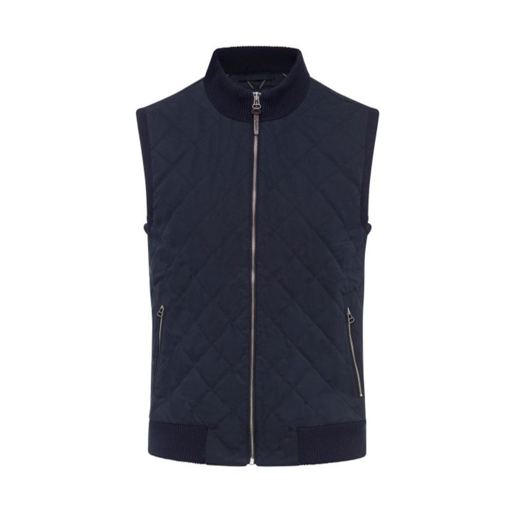 Hackett Water-repellent Quilted Cotton-blend Gilet