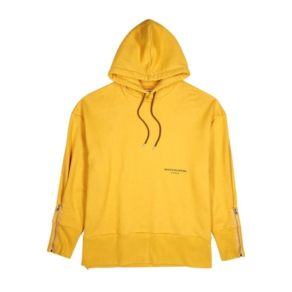 Wooyoungmi Mustard Hooded Cotton Sweatshirt