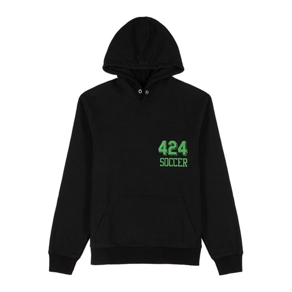 FourTwoFour Soccer Hooded Cotton Sweatshirt