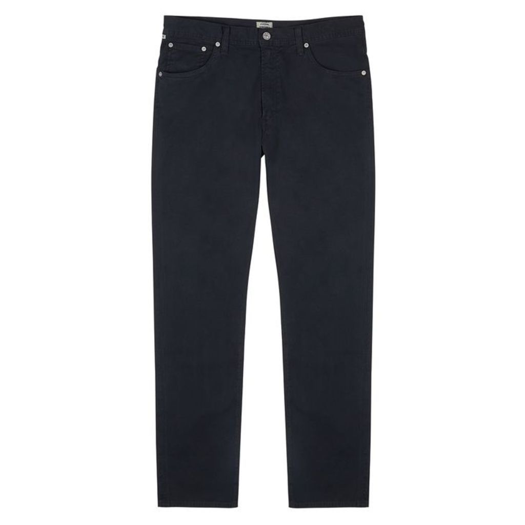 Citizens Of Humanity Bowery Navy Stretch-cotton Trousers