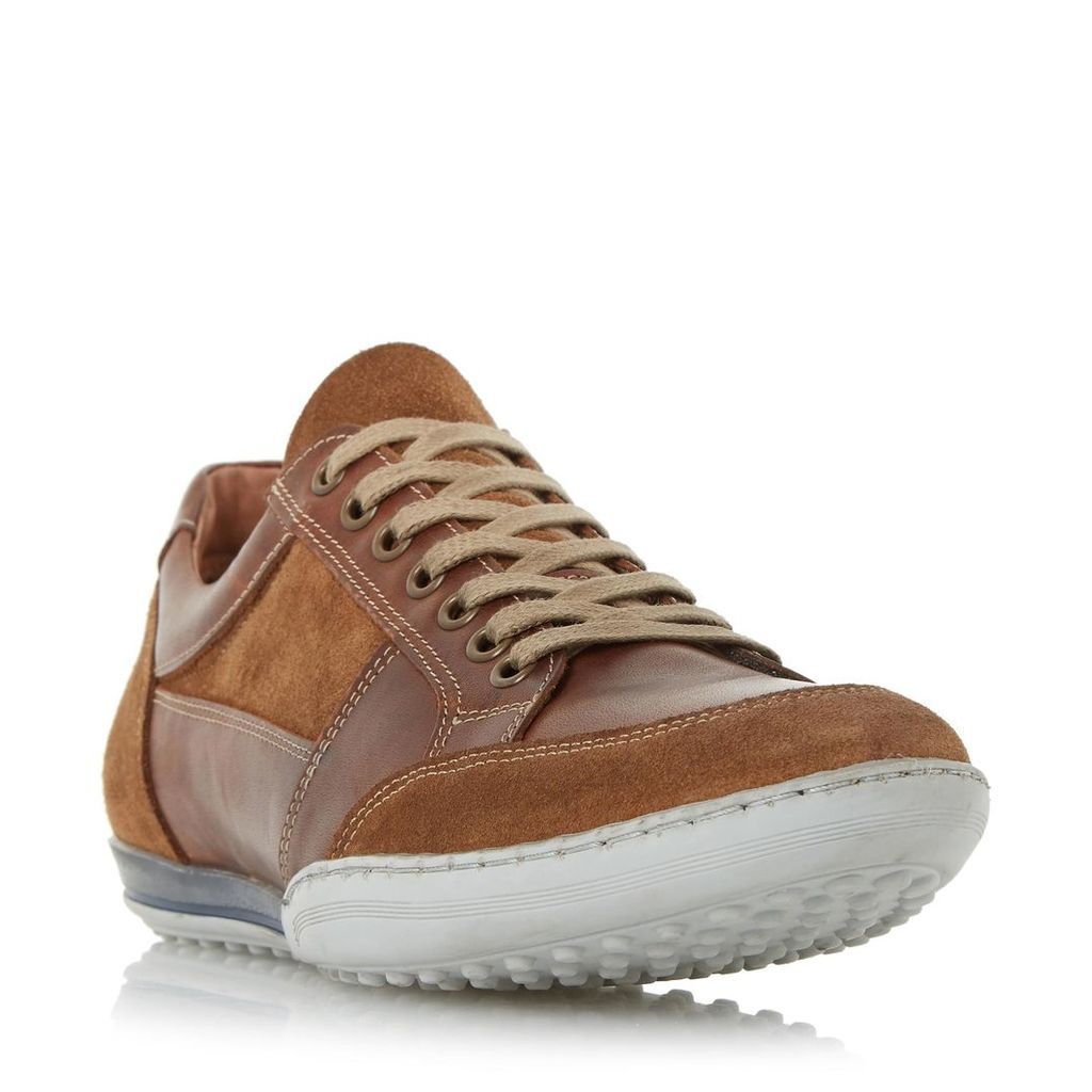 Titan Mixed Leather Lace Up Trainer