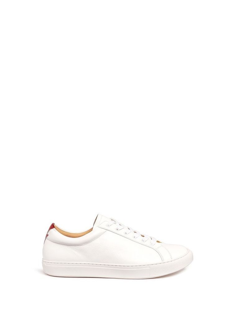 'Wimbledon' thunderbolt patch leather sneakers