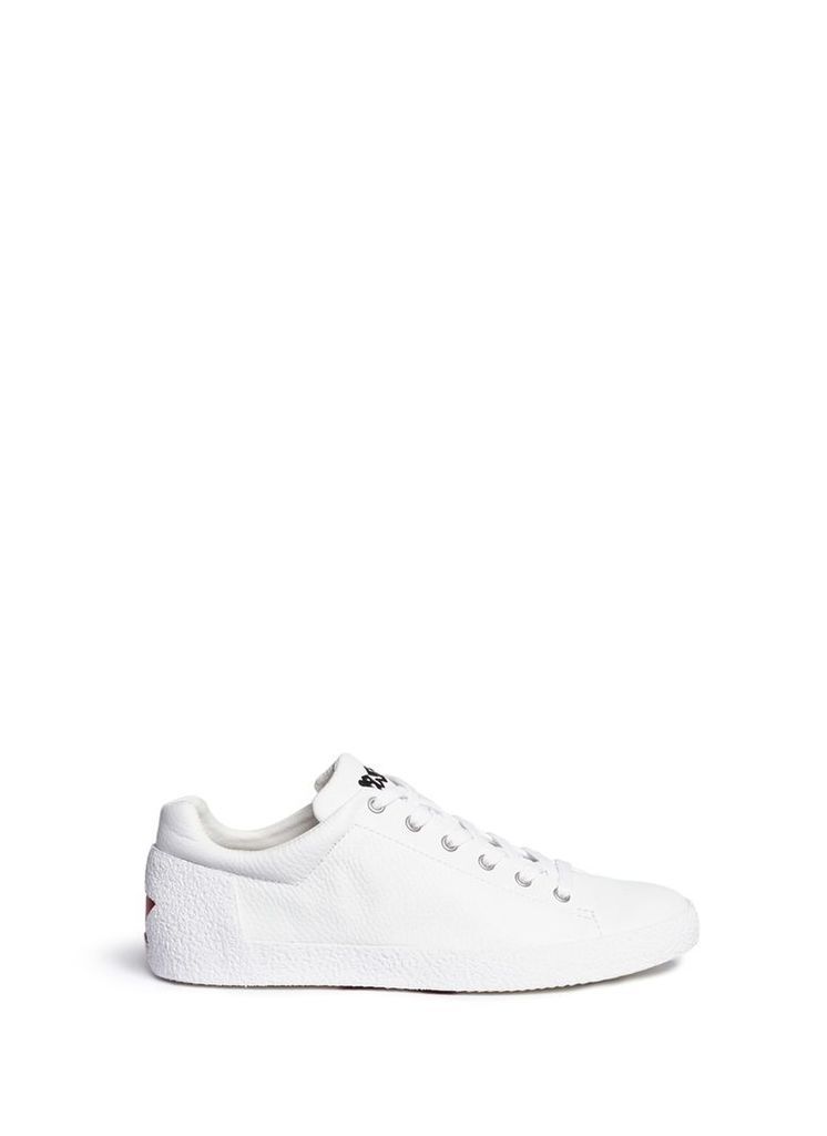 'Nikko' star counter leather sneakers