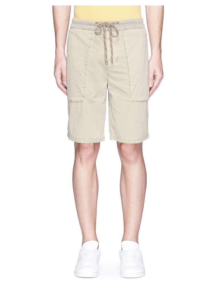 Cotton poplin cargo shorts