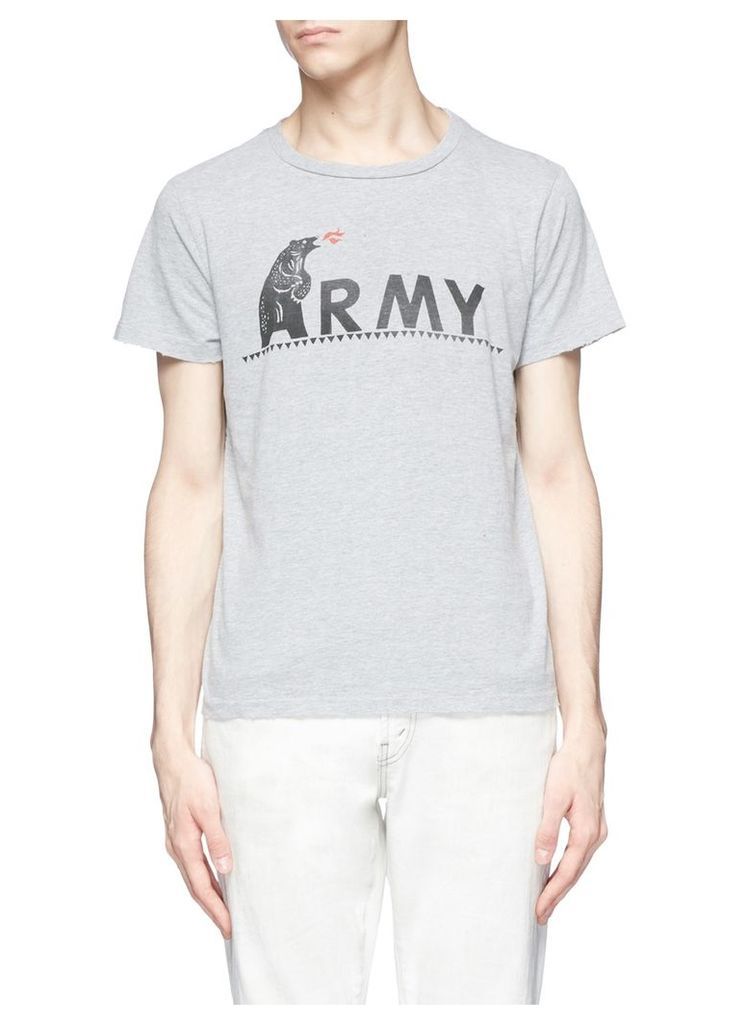 'Army' bear print T-shirt