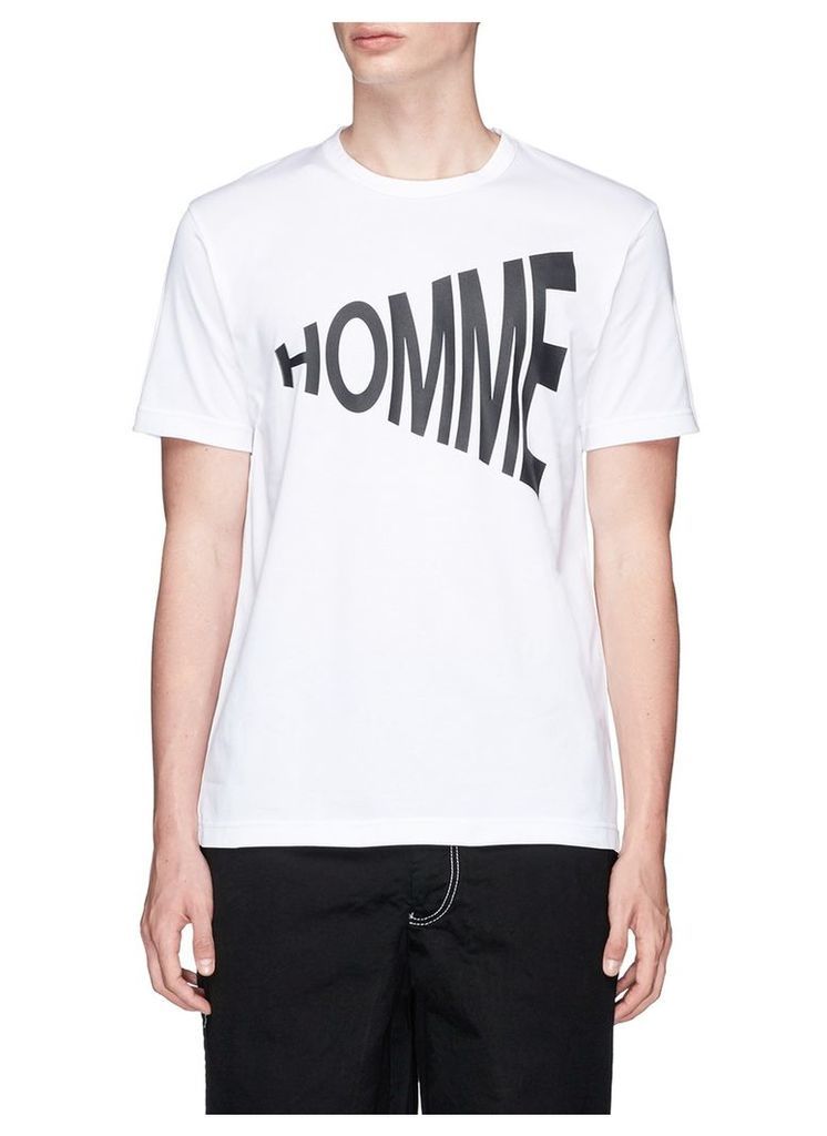 'HOMME' print T-shirt