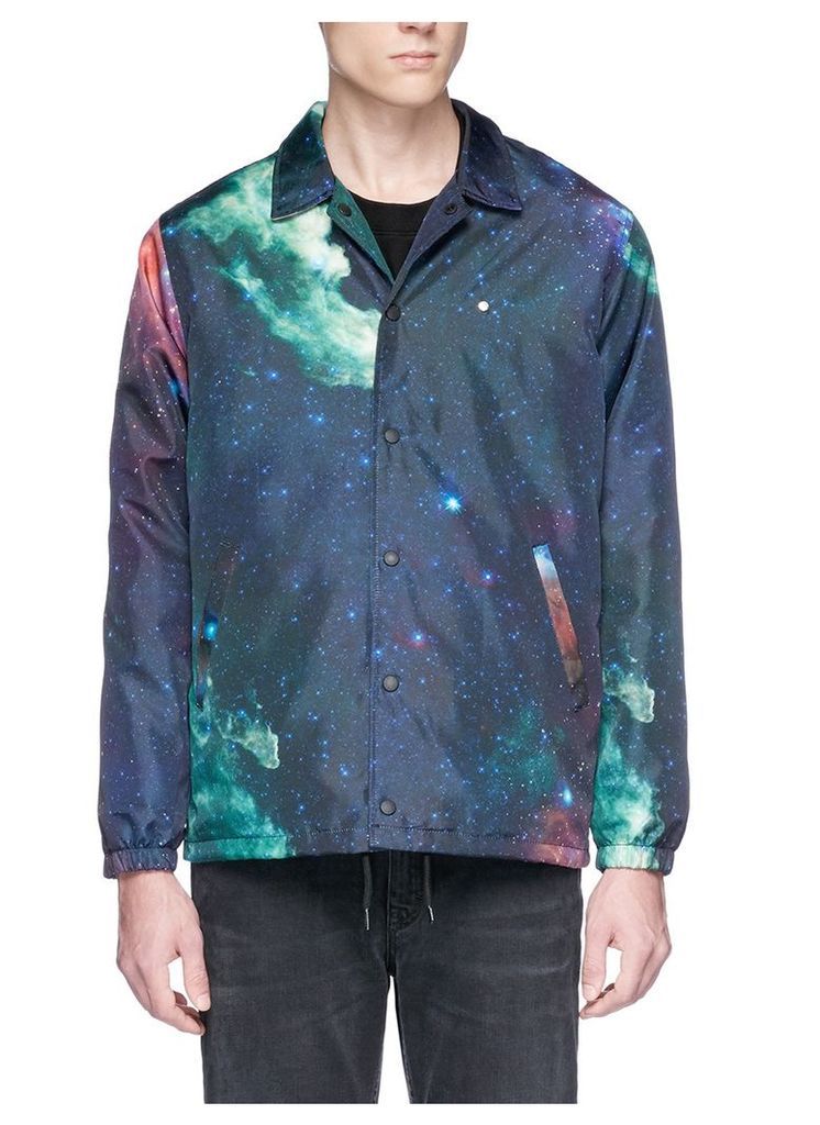 Galaxy print coach jacket