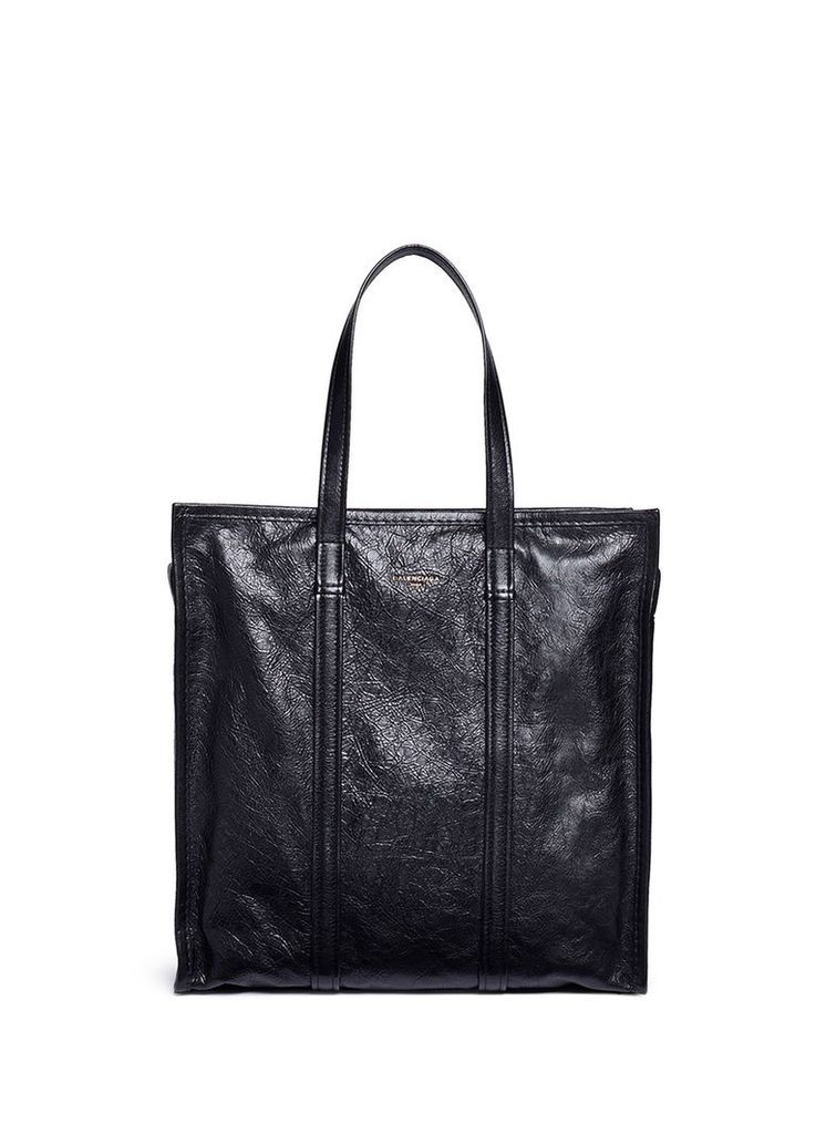 'Arena Bazar' crinkled leather tote bag