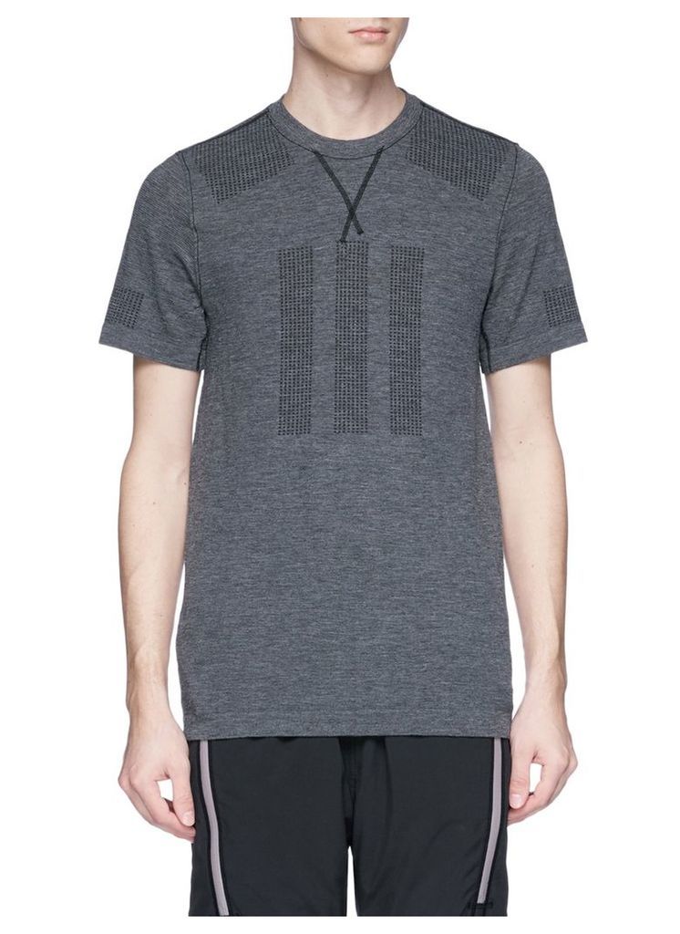 Perforated panel performance T-shirt