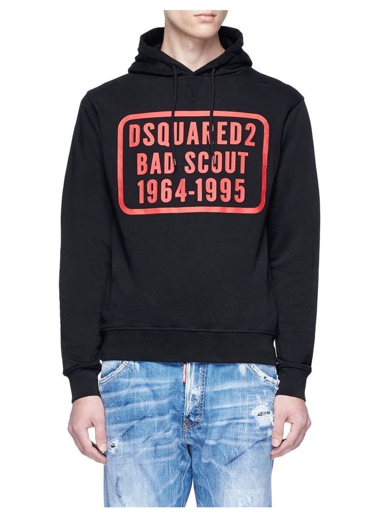 'Bad Scout' print hoodie