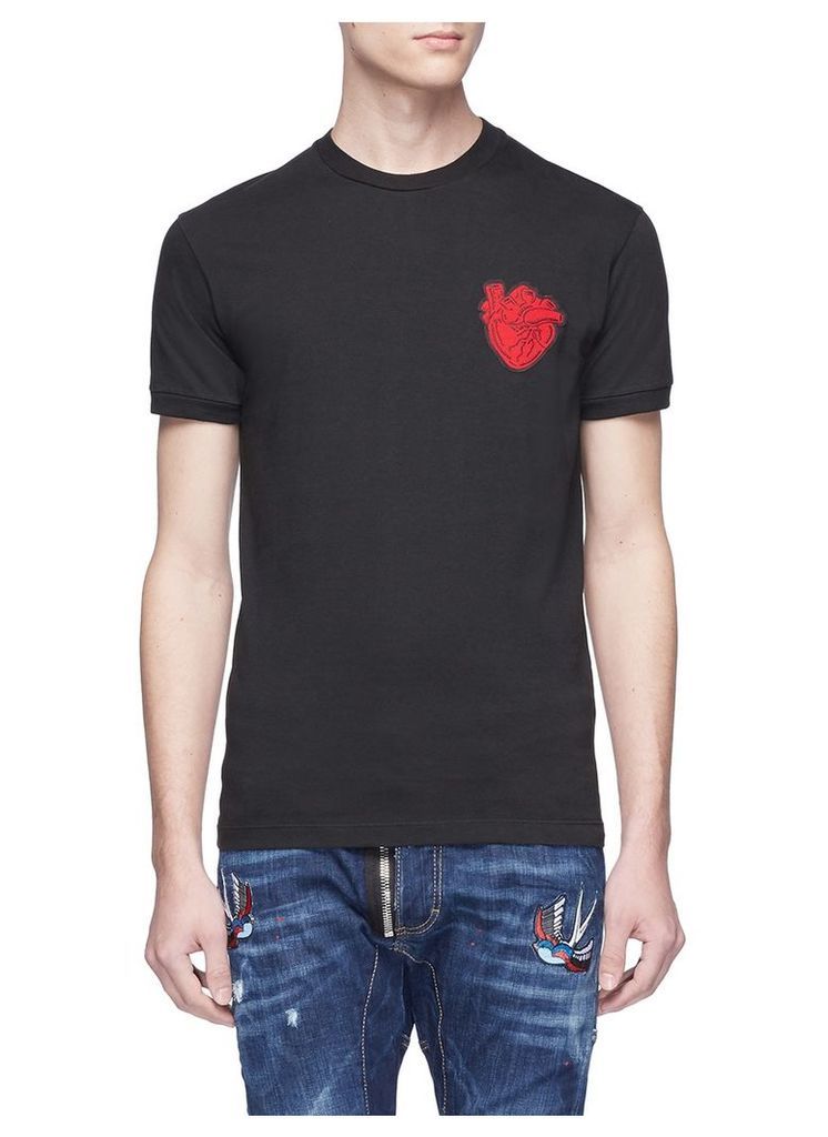 Heart appliquÃ© T-shirt