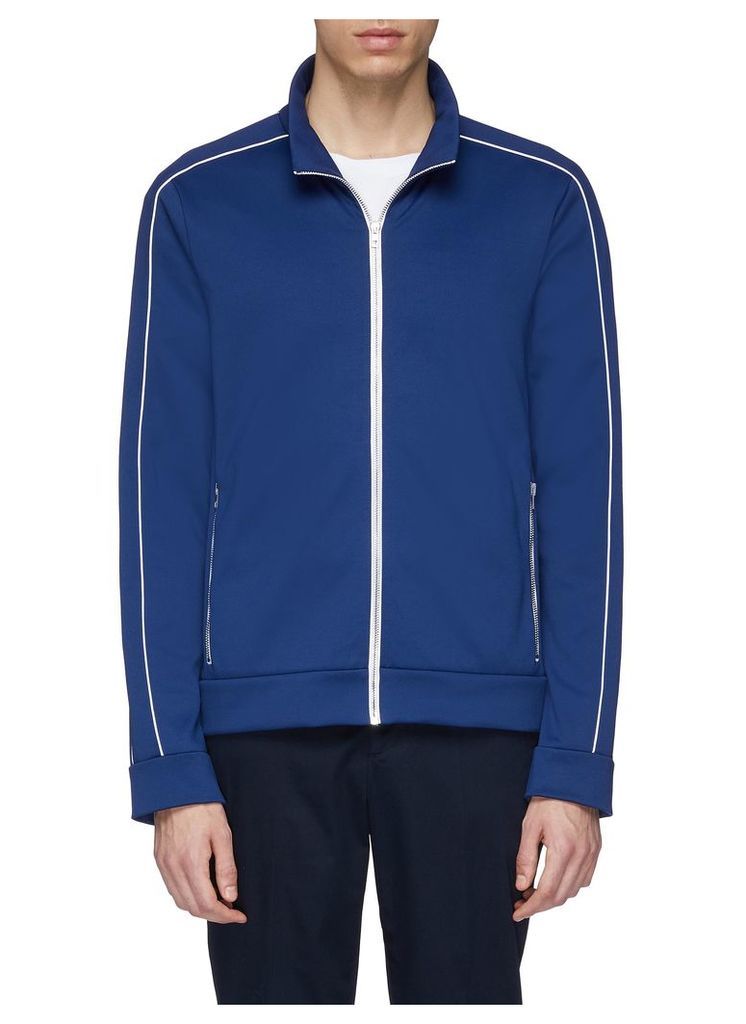 Piped sleeve track jacket