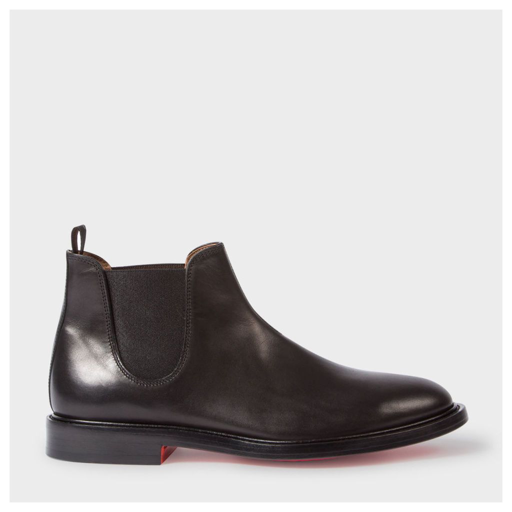 Men's Black Calf Leather 'Drummond' Chelsea Boots