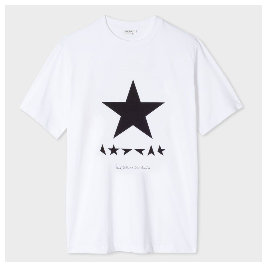 Paul Smith For David Bowie - White Blackstar Print T-Shirt