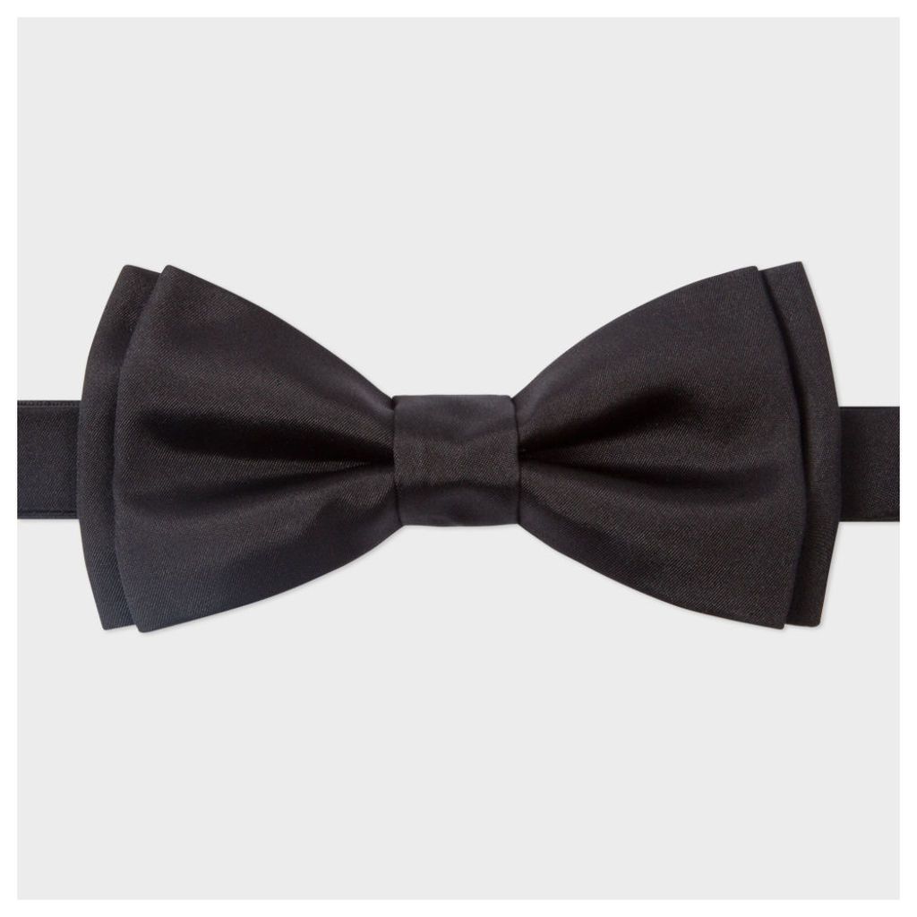 Men's Black Silk Bow Tie