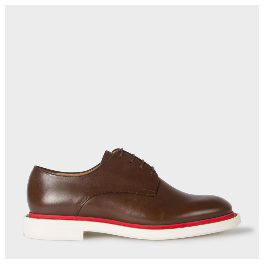 Men's Brown Leather 'Senior' Derby Shoes