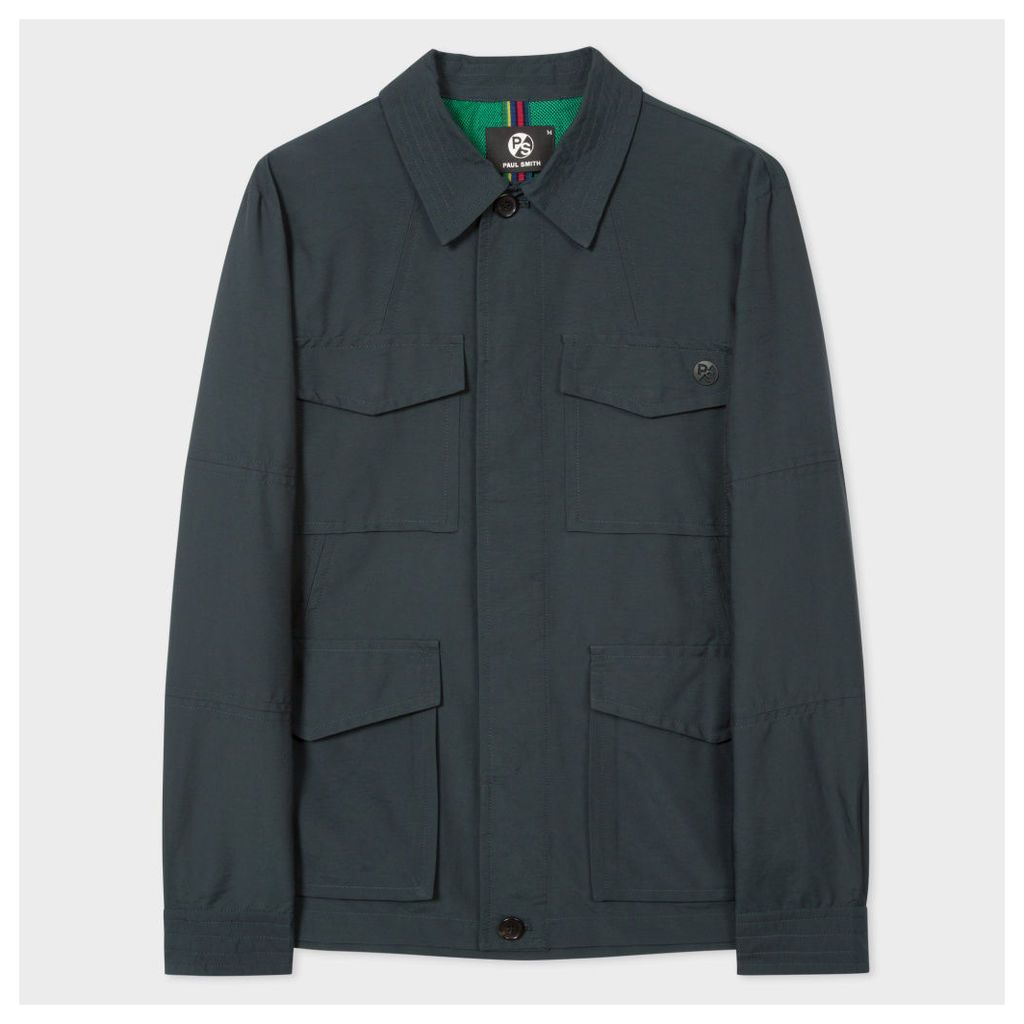 Men's Dark Green Water-Resistant Field Jacket