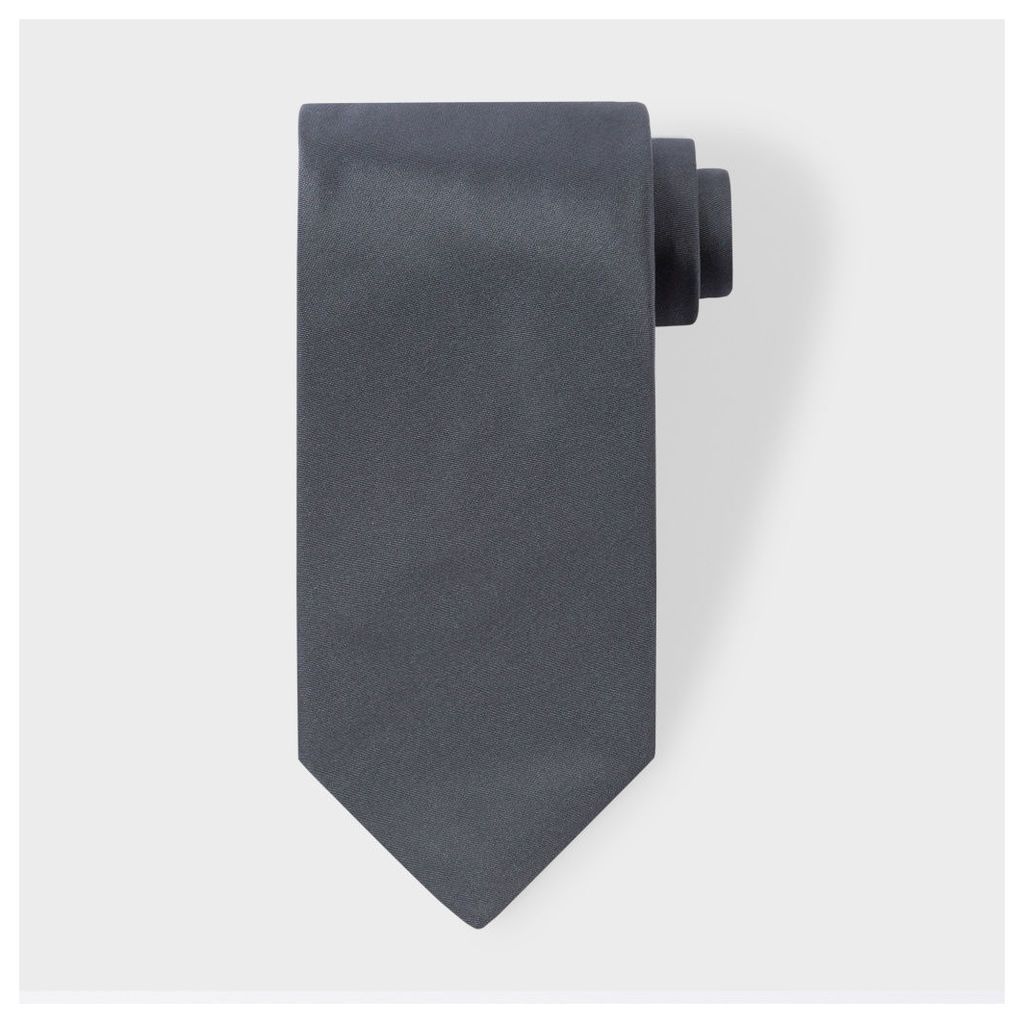 Men's Slate Grey Silk Tie