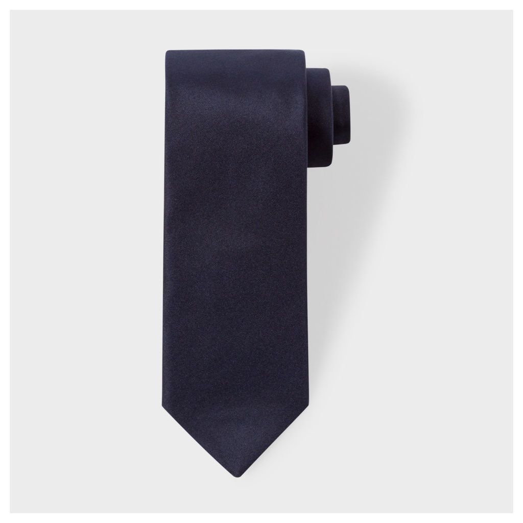 Men's Navy Narrow Silk Tie