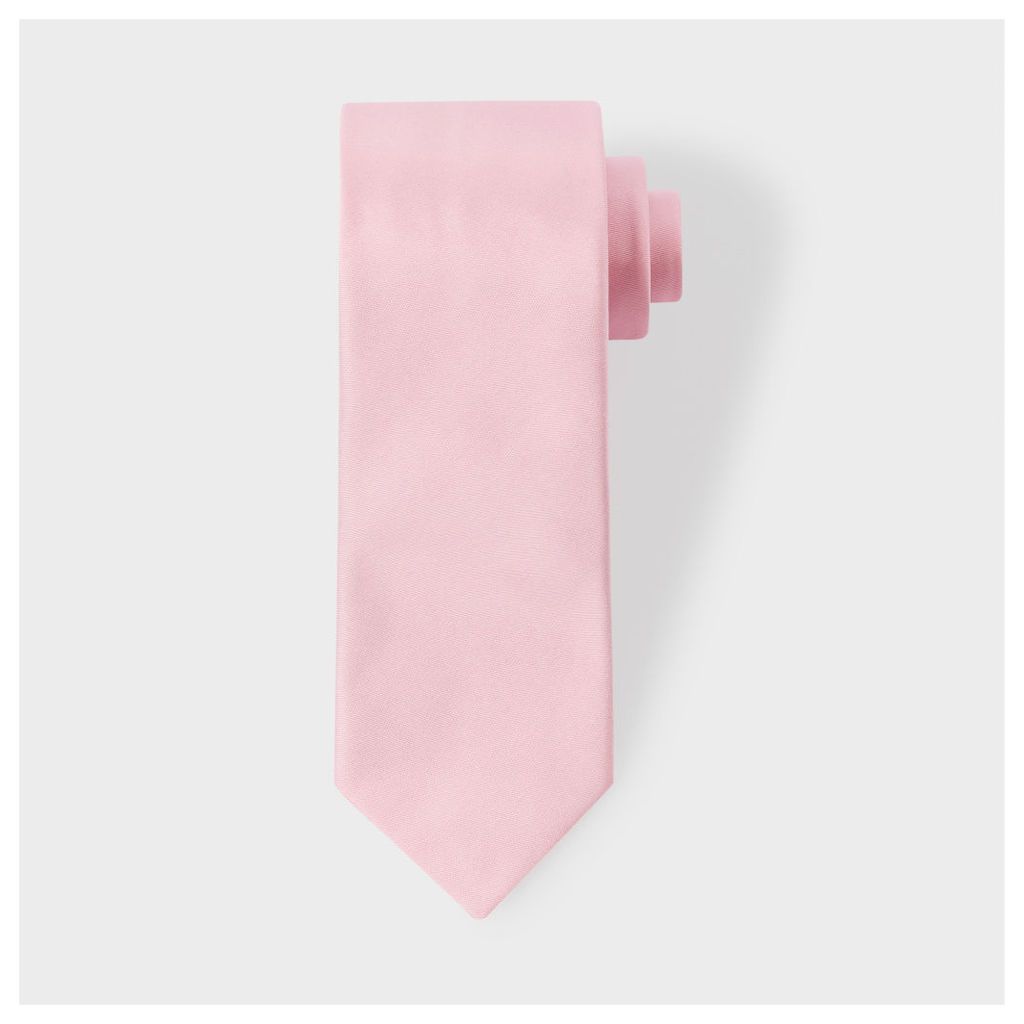 Men's Pink Narrow Silk Tie