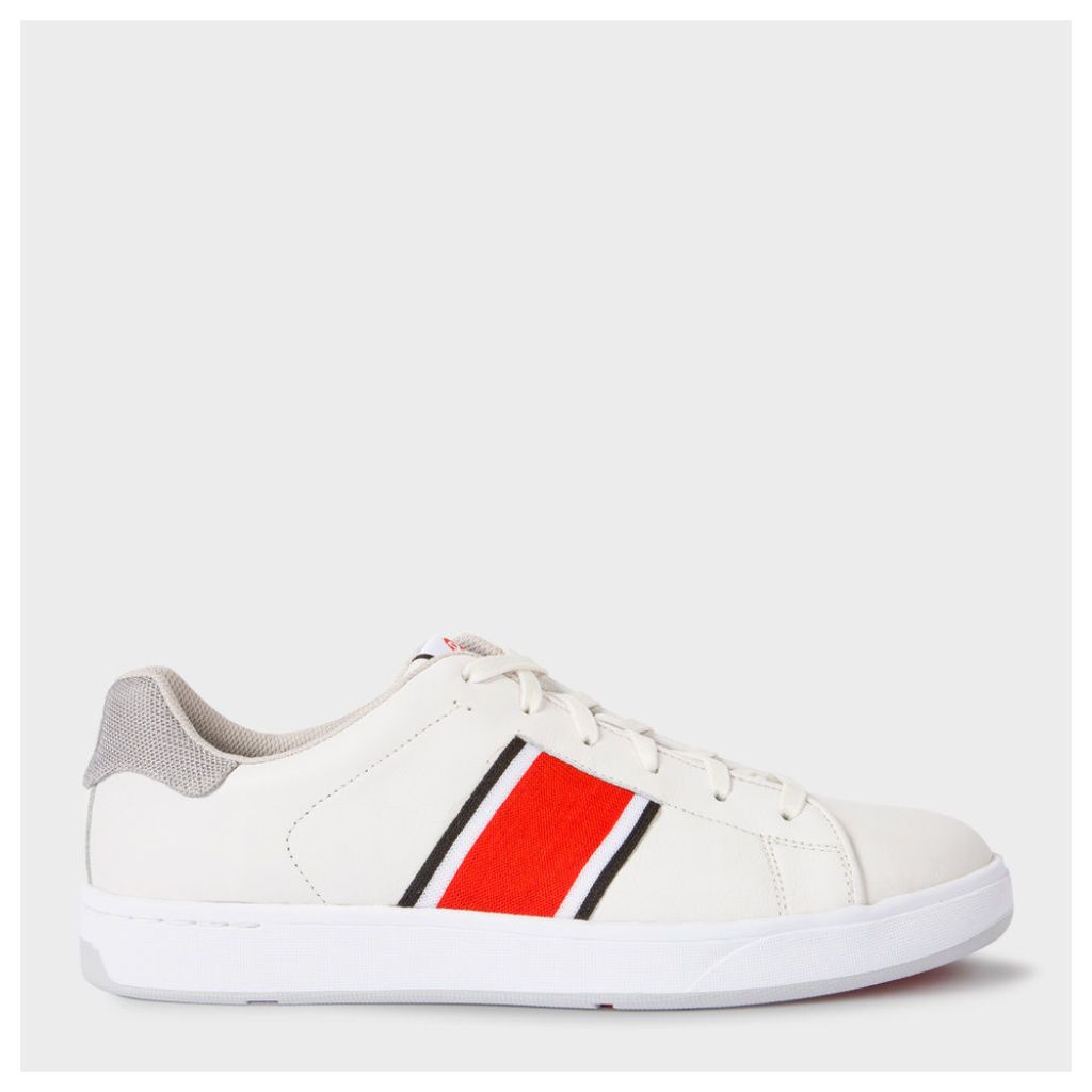 Men's White Leather 'Lawn' Trainers